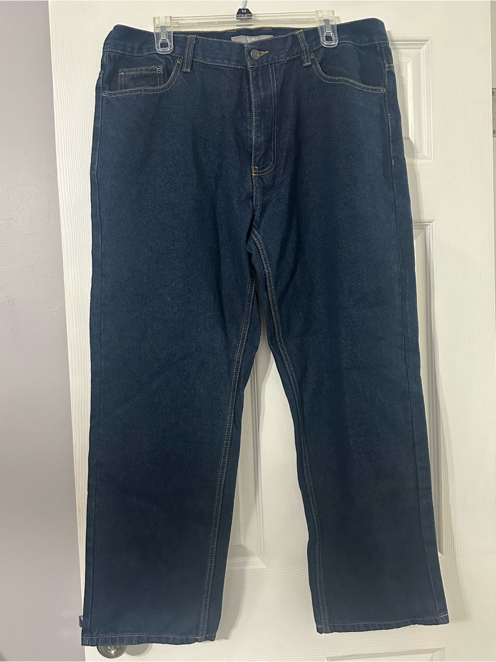 Men’s Berkley & Jensen Dark Wash Straight Leg Relaxed Jeans - Size 36 x 30